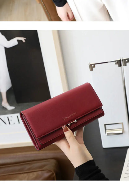 Luxury Long Wallet Women Large Capacity Clutch – Elegant Men's Accessory | Accessorio Uomo Elegante