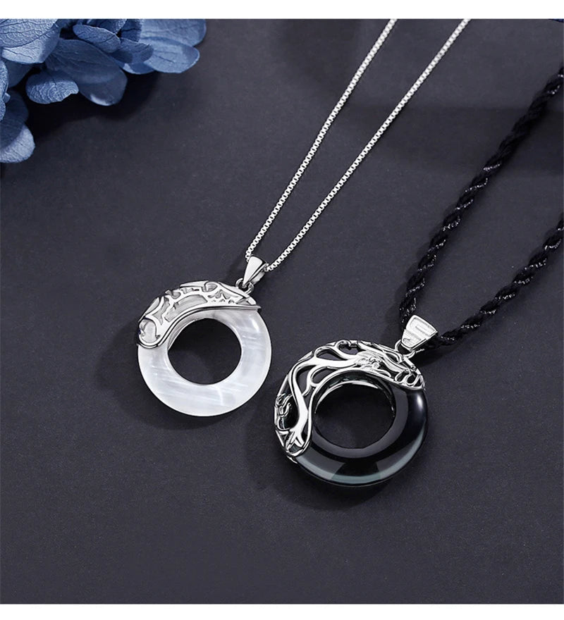 DRAVEN — Heaven Official’s Blessing Couple Necklace – Moonlight Pendant Jewelry for Lovers