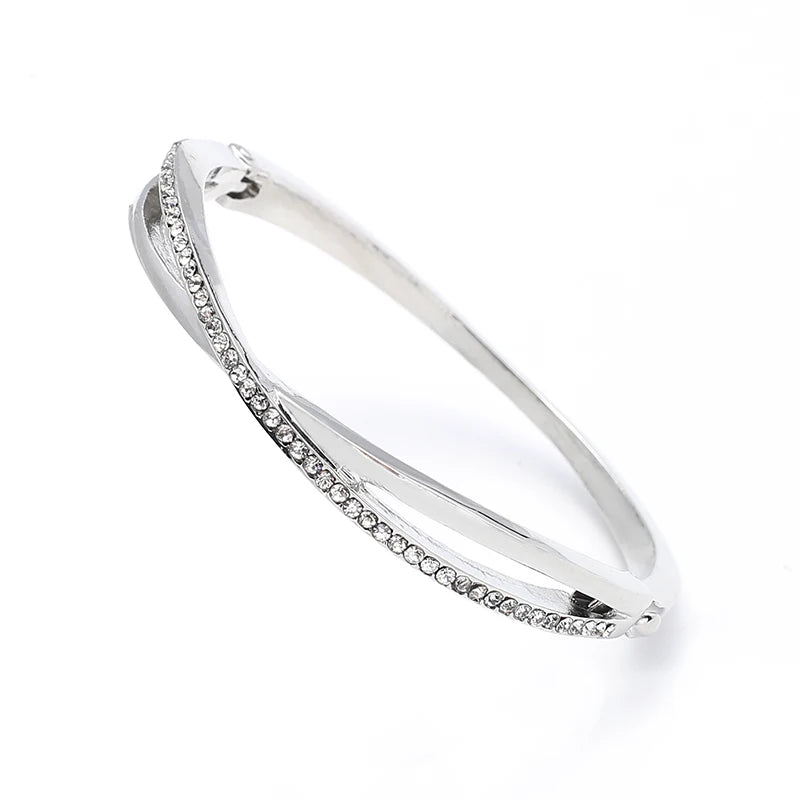 DRAVEN — Multi-Layer Rhinestone Charm Bracelet