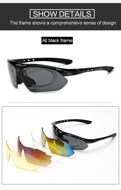 Cycling Sport Sunglasses – Road & Mountain Design – Elegant Men's Accessory | Accessorio Uomo Elegante