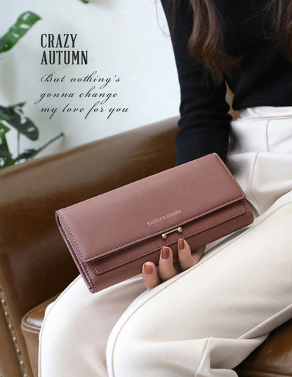 Luxury Long Wallet Women Large Capacity Clutch – Elegant Men's Accessory | Accessorio Uomo Elegante