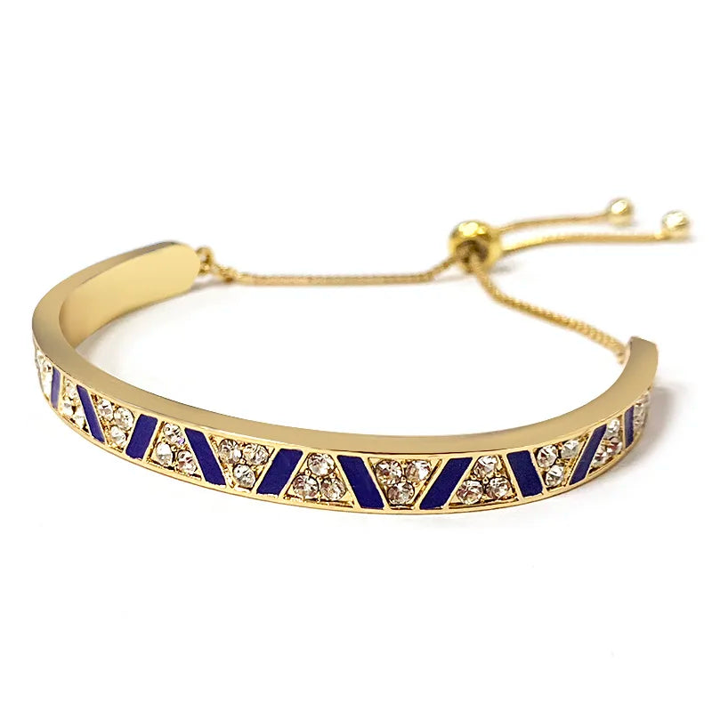 Multi-Layer Rhinestone Charm Bracelet – Elegant Men's Accessory | Accessorio Uomo Elegante