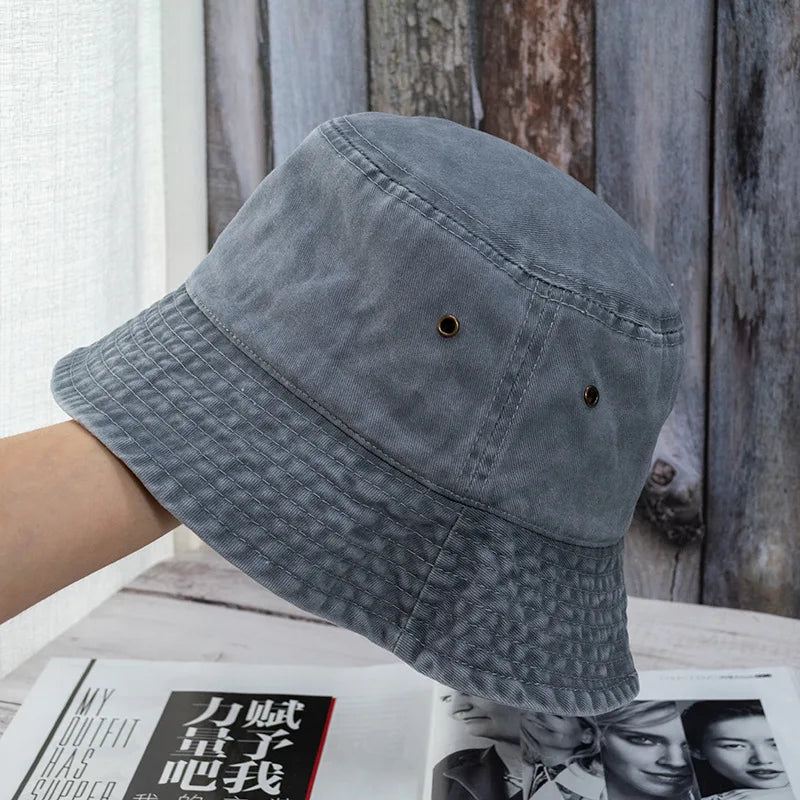 DRAVEN — Washed Denim Bucket Hat – Unisex Summer Street Style