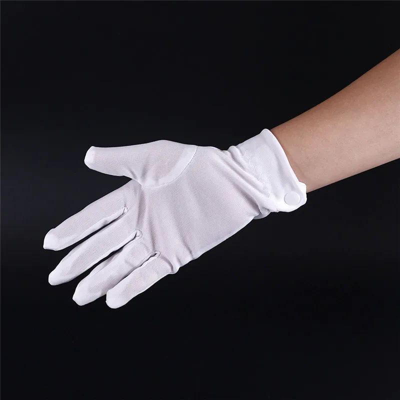 DRAVEN — White Dress Gloves – Classic Formal Parade Style