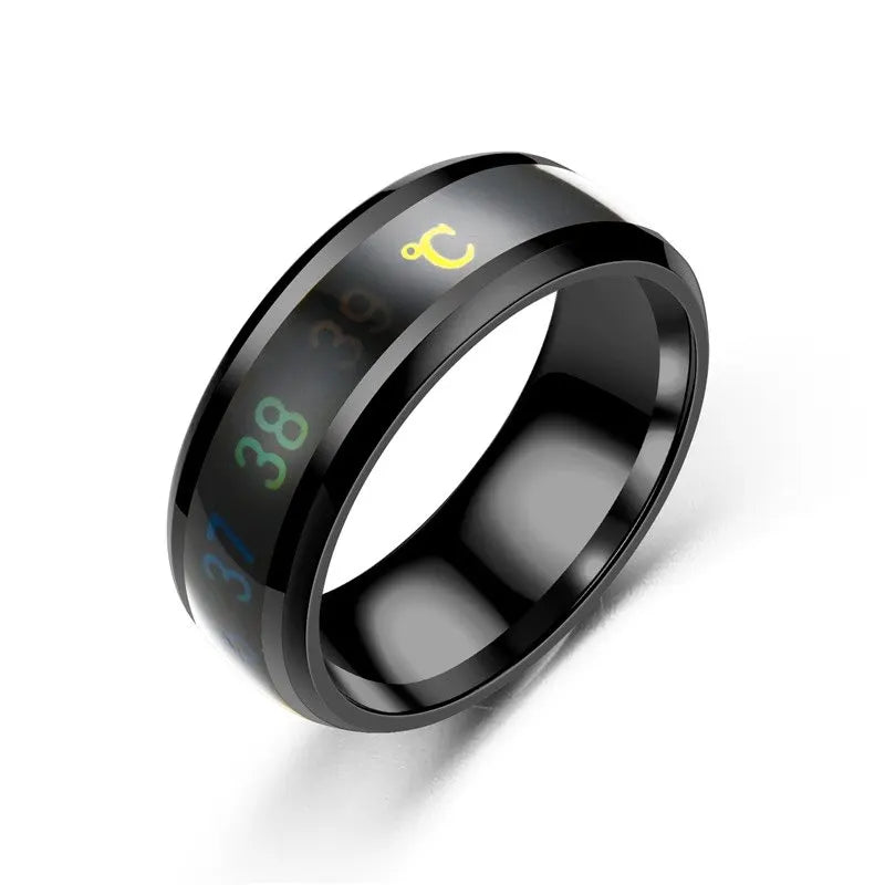 DRAVEN — Titanium Steel Mood Temperature Ring