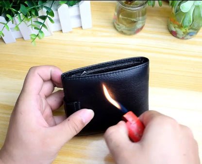 Genuine Leather Short Wallet Men Hasp Design – Elegant Men's Accessory | Accessorio Uomo Elegante