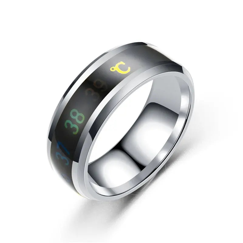 DRAVEN — Titanium Steel Mood Temperature Ring