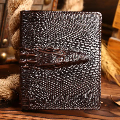 Genuine Leather Bifold Wallet Men Cowskin Luxury Design – Elegant Men's Accessory | Accessorio Uomo Elegante