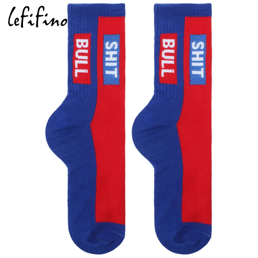 DRAVEN — Letter Print Skate Socks – Unisex Harajuku Street Style