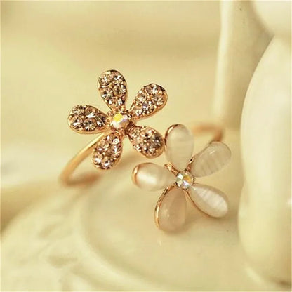 Black Rose Adjustable Flower Ring – Elegant Men's Accessory | Accessorio Uomo Elegante