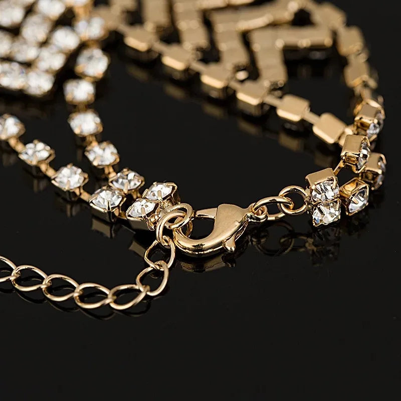 Zigzag Crystal Chain Bracelet – Elegant Men's Accessory | Accessorio Uomo Elegante