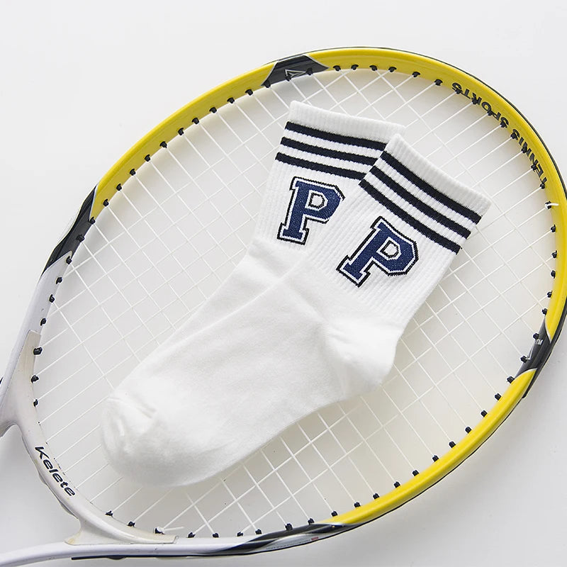 DRAVEN — Letter Print Long Socks – Y2K Harajuku Punk Style