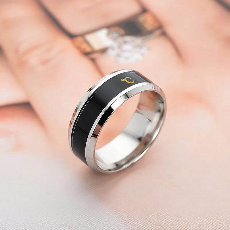 DRAVEN — Titanium Steel Mood Temperature Ring