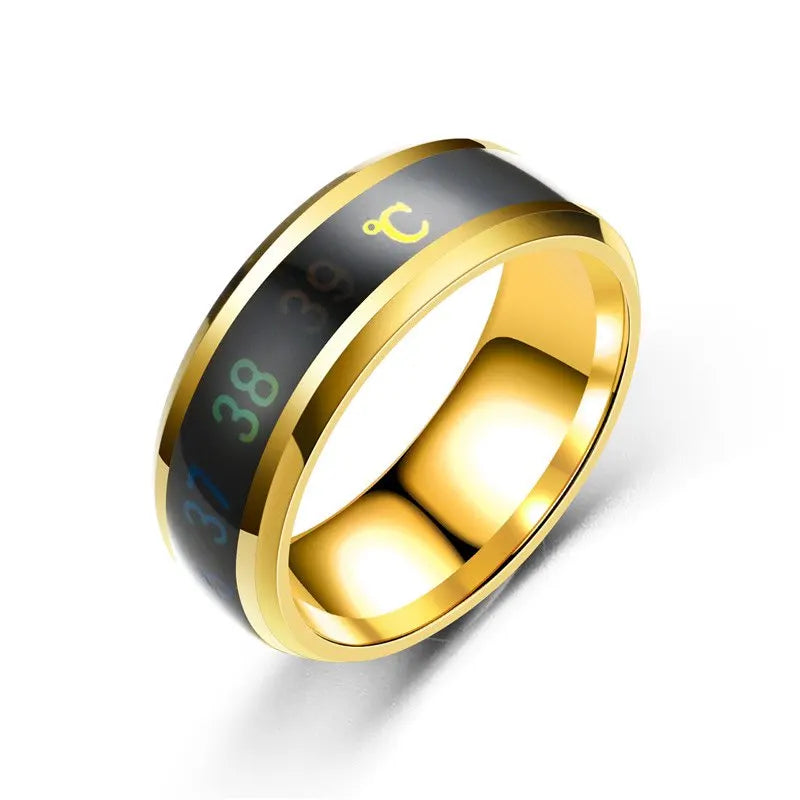 DRAVEN — Titanium Steel Mood Temperature Ring