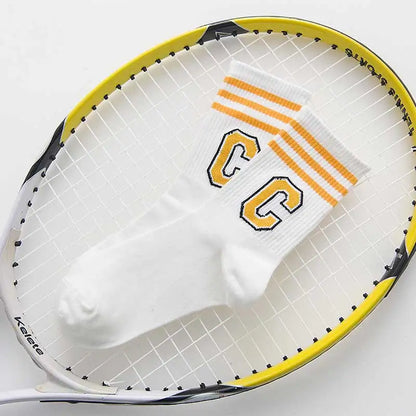 Letter Print Long Socks – Y2K Harajuku Punk Style