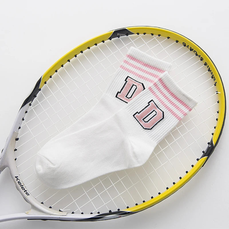 DRAVEN — Letter Print Long Socks – Y2K Harajuku Punk Style