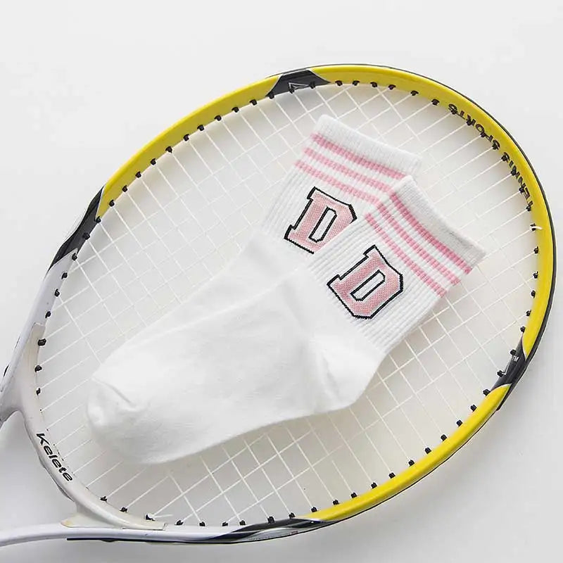 DRAVEN — Letter Print Long Socks – Y2K Harajuku Punk Style