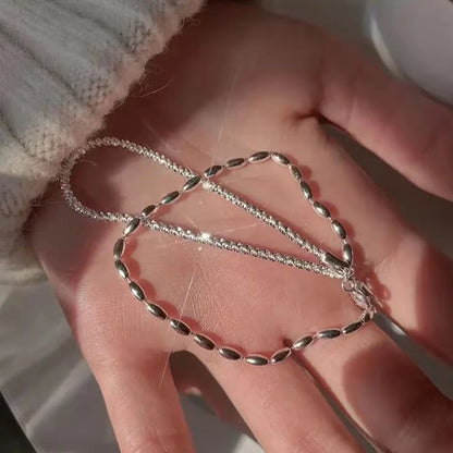 925 Sterling Silver Double Layer Beaded Bracelet – Elegant Men's Accessory | Accessorio Uomo Elegante