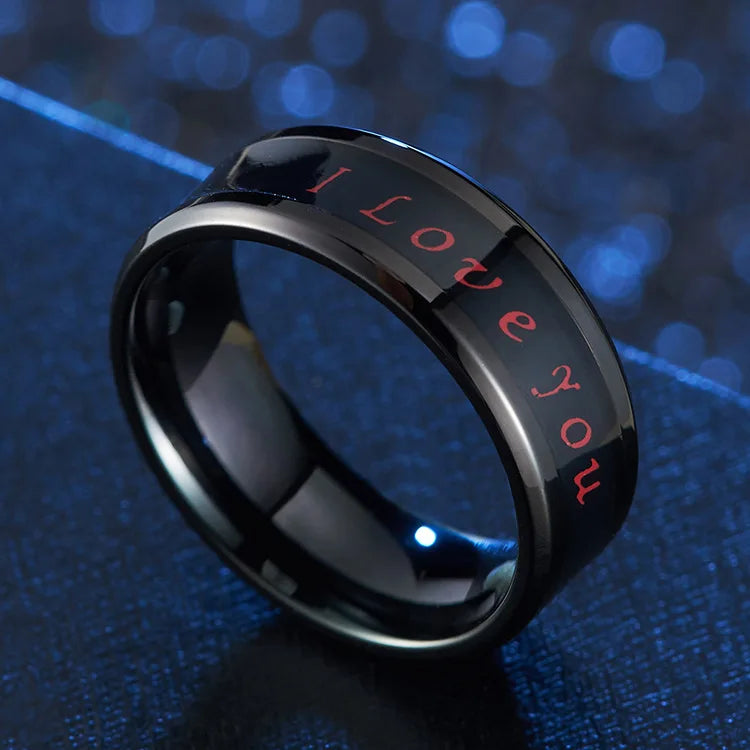 DRAVEN — Titanium Steel Mood Temperature Ring