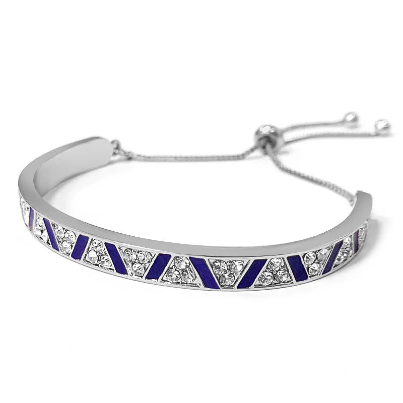 DRAVEN — Multi-Layer Rhinestone Charm Bracelet