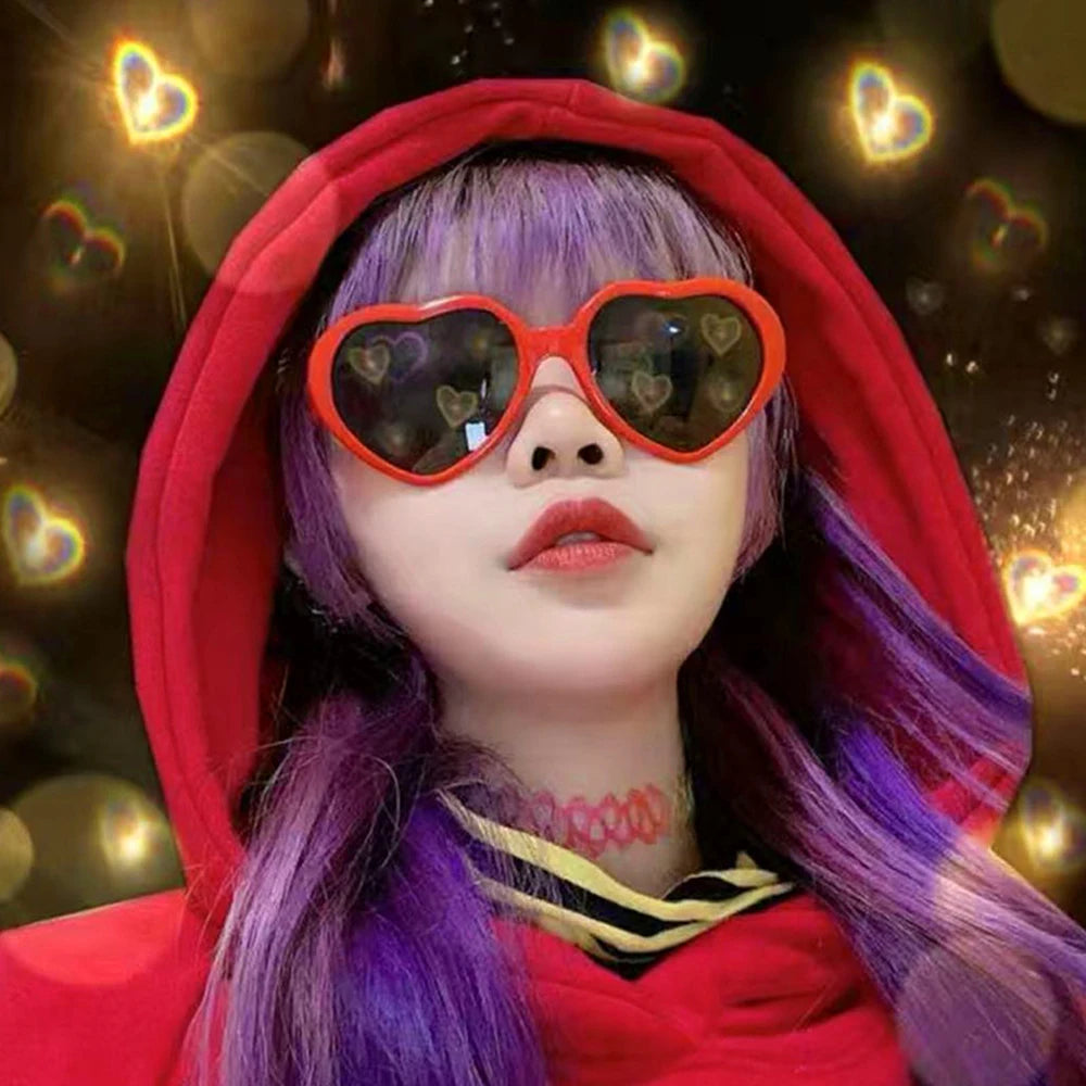 DRAVEN — Light-Reactive Heart Sunglasses – Color-Changing Love Shades