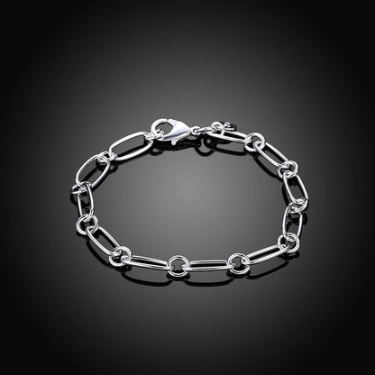 925 Sterling Silver Chain Bracelet – Elegant Men's Accessory | Accessorio Uomo Elegante