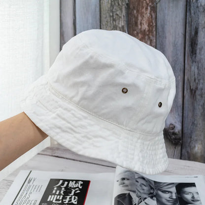 Washed Denim Bucket Hat – Unisex Summer Street Style