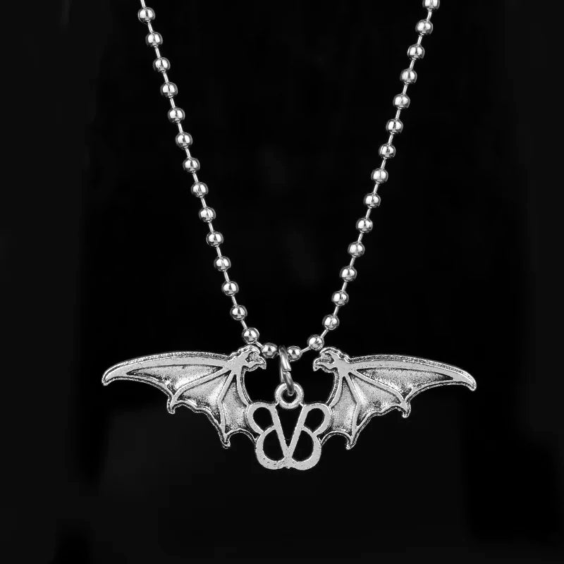 DRAVEN — Punk Rock Band Necklace – Gothic Music Pendant Chain for Men and Women
