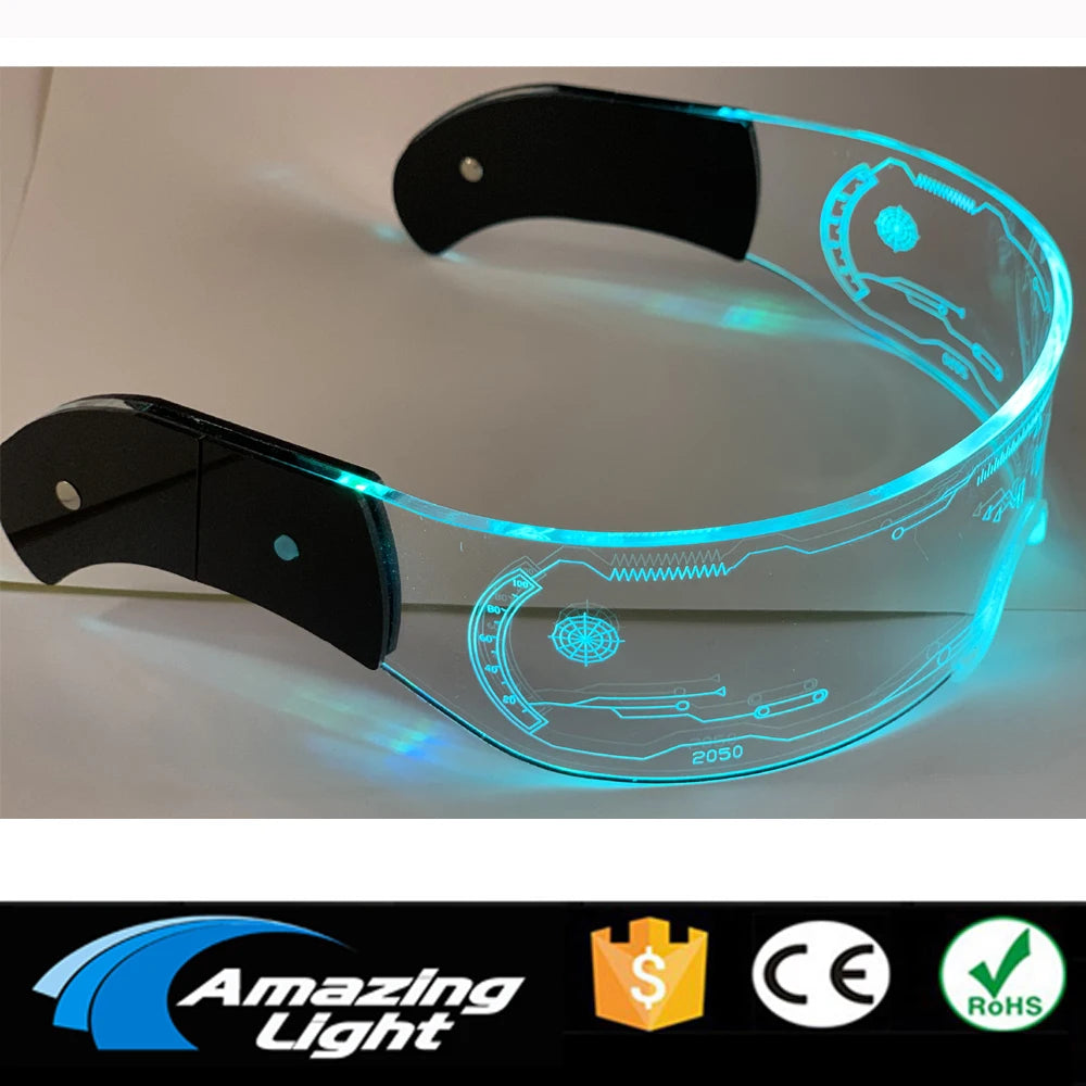 DRAVEN — LED Luminous Sunglasses – Futuristic Glow Party Eyewear