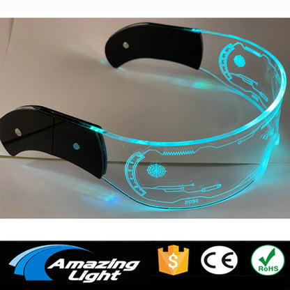 LED Luminous Sunglasses – Futuristic Glow Party Eyewear – Elegant Men's Accessory | Accessorio Uomo Elegante
