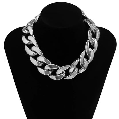 Chunky CCB Chain Necklace – Colorful Statement Jewelry for Women – Elegant Men's Accessory | Accessorio Uomo Elegante