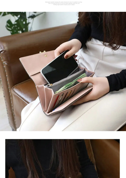 Luxury Long Wallet Women Large Capacity Clutch – Elegant Men's Accessory | Accessorio Uomo Elegante