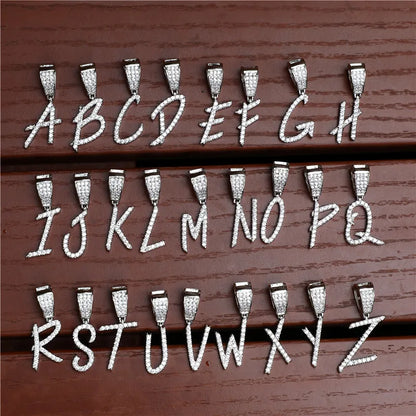 Custom Name Pendant Necklace – Bold Brush Font Design