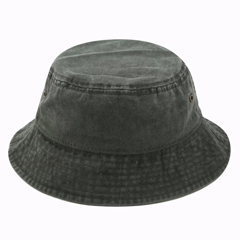 2025 Vintage Denim Bucket Hat – Washed Cotton Fisherman Style – Elegant Men's Accessory | Accessorio Uomo Elegante