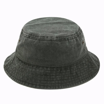 2025 Vintage Denim Bucket Hat – Washed Cotton Fisherman Style – Elegant Men's Accessory | Accessorio Uomo Elegante