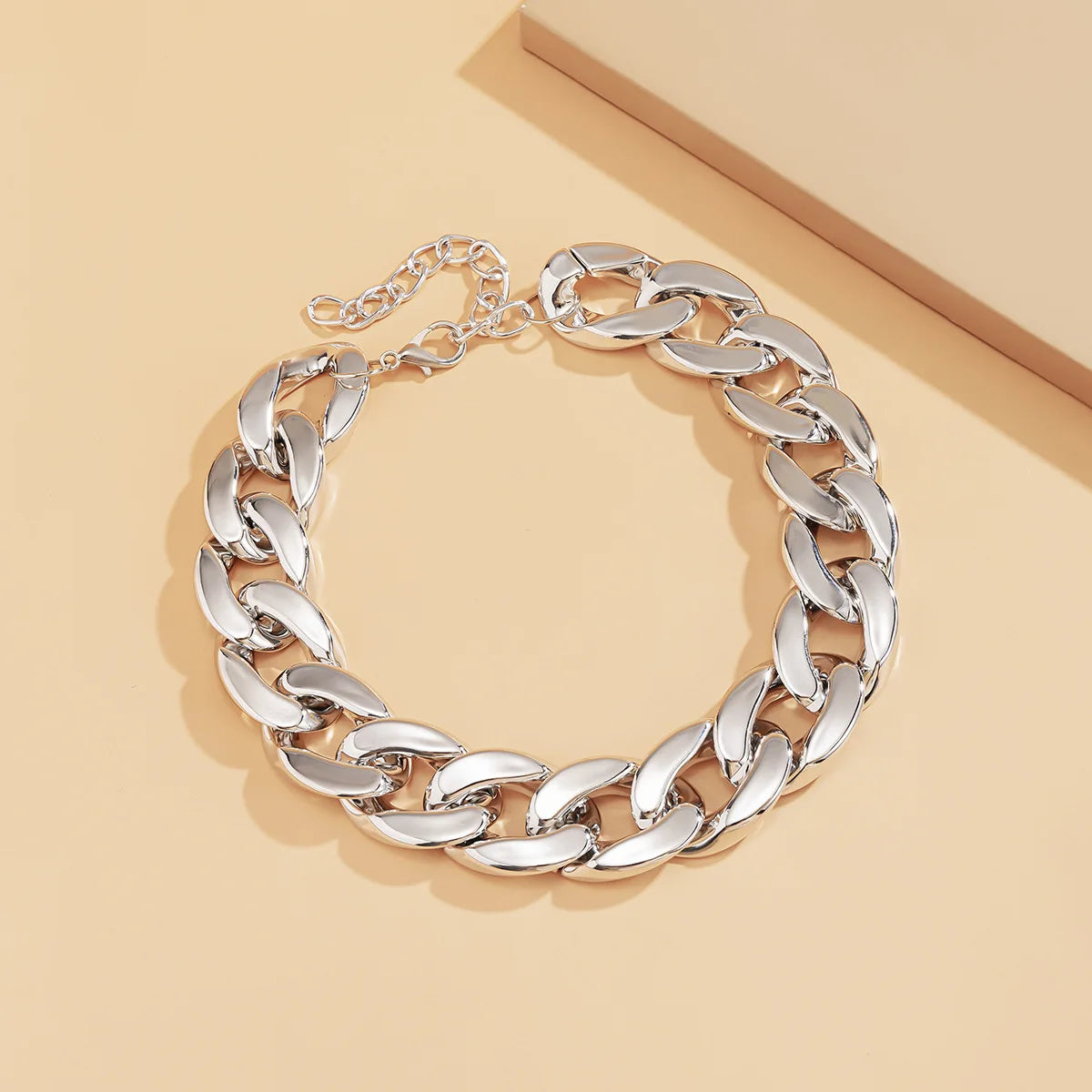 Chunky CCB Chain Necklace – Colorful Statement Jewelry for Women – Elegant Men's Accessory | Accessorio Uomo Elegante