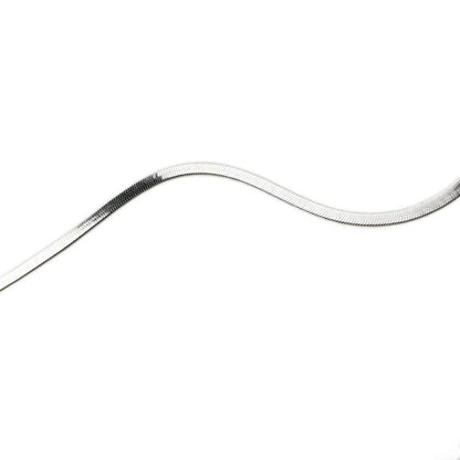 Flat Snake Chain Choker – Sexy Blade Style Necklace for Women – Elegant Men's Accessory | Accessorio Uomo Elegante