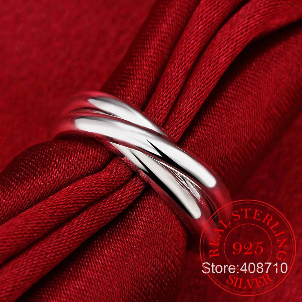 DRAVEN — Luxury Triple Circle Silver Ring