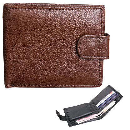 Genuine Leather Short Wallet Men Hasp Design – Elegant Men's Accessory | Accessorio Uomo Elegante