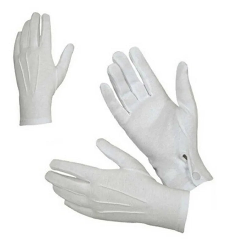 White Dress Gloves – Classic Formal Parade Style – Elegant Men's Accessory | Accessorio Uomo Elegante