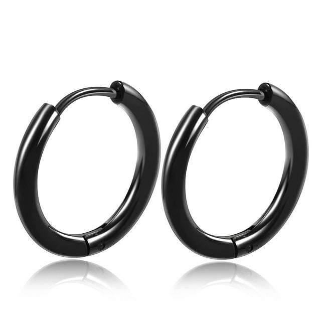 DRAVEN — Gold Stainless Steel Hoop Earrings