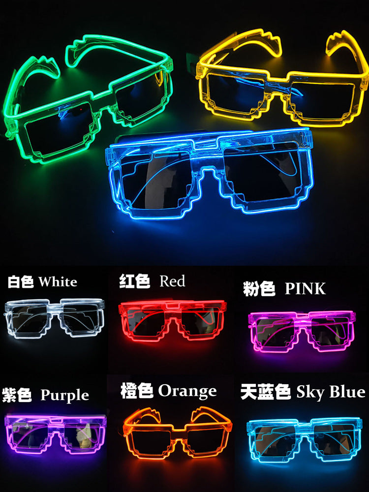DRAVEN — Glow-in-the-Dark LED Sunglasses – Mosaic Party Style