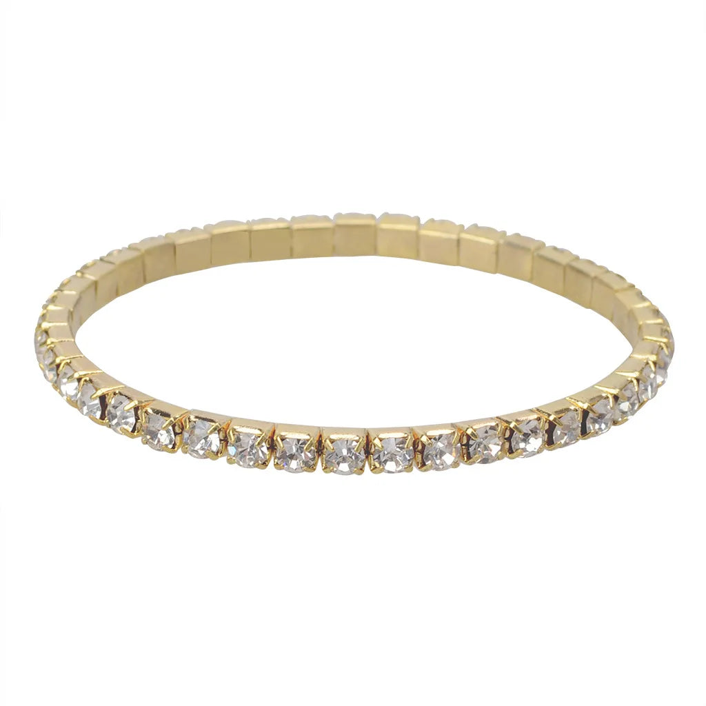 DRAVEN — Crystal Elastic Bangle Set