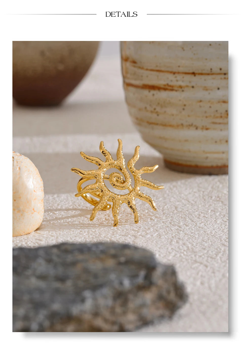 18k gold sun adjustable – Elegant Men's Accessory | Accessorio Uomo Elegante