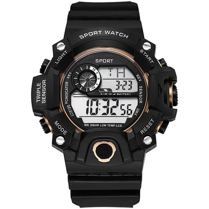 Tactical Edge – Men’s Digital Sport Watch with Luminous Display & Alarm – Elegant Men's Accessory | Accessorio Uomo Elegante
