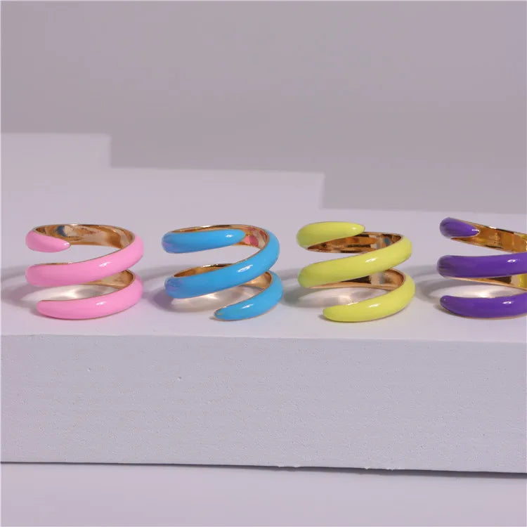 Oil Drip Adjustable Winding Ring – Elegant Men's Accessory | Accessorio Uomo Elegante