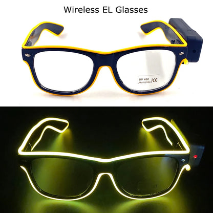 Wireless LED Glow Sunglasses – Carnival Party Style