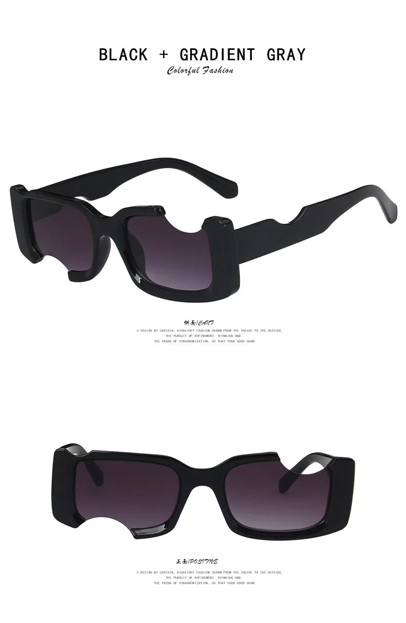 DRAVEN — Notch Square Sunglasses – Vintage UV Eyewear
