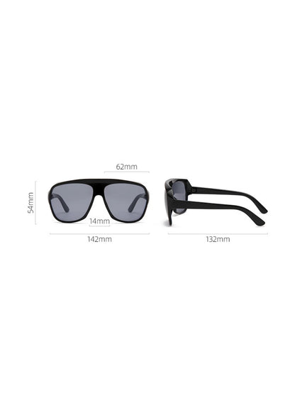 Oversized Box Sunglasses – Modern Trend Luxury Eyewear – Elegant Men's Accessory | Accessorio Uomo Elegante