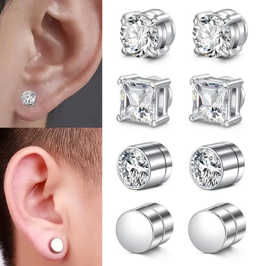 DRAVEN — Stainless Steel Clip-On Magnetic Earrings — Rings collection | DRAVEN